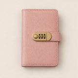 Lockable A6 Savings Notebook With Combination Lock Croc-Embossed Leather - Image 11