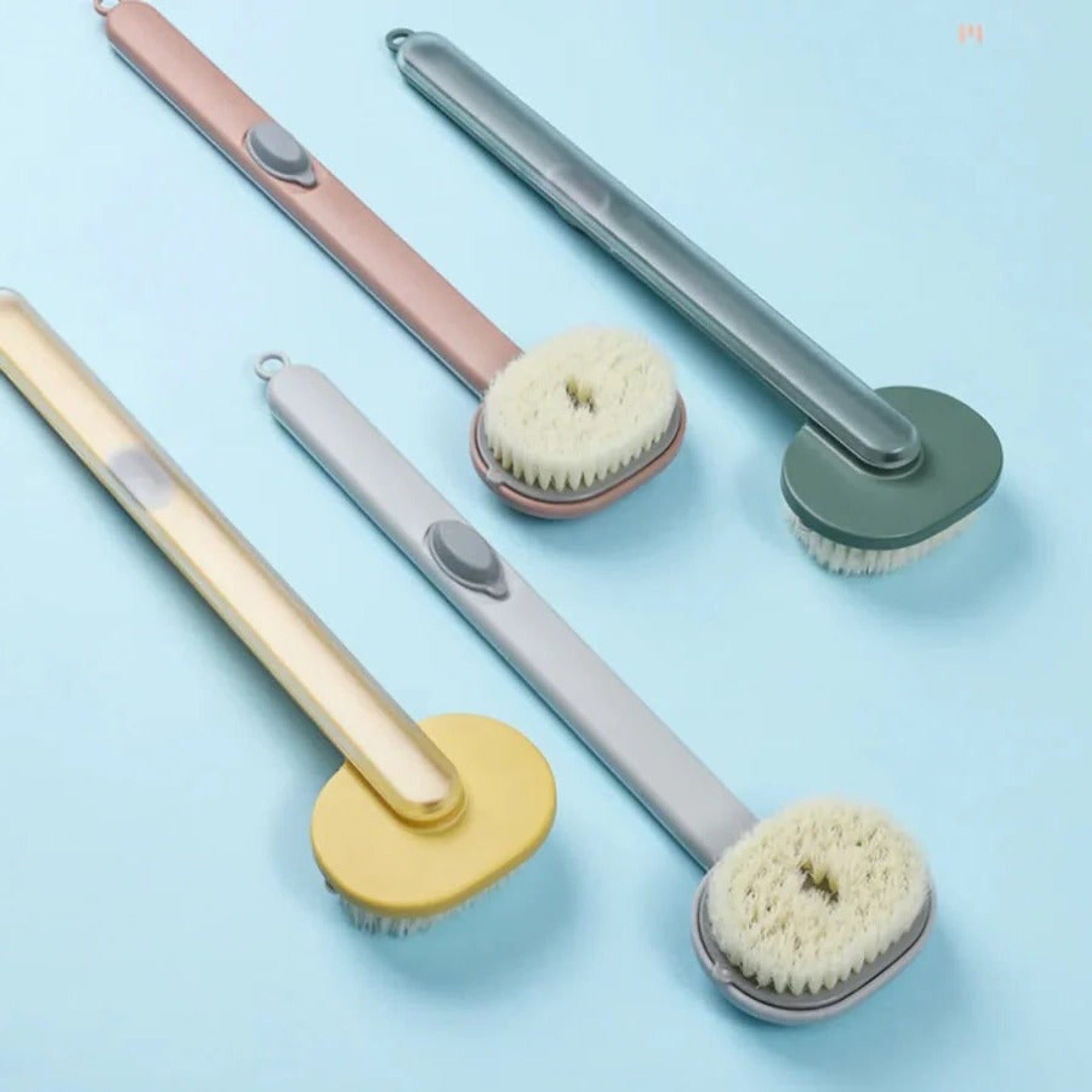 Long Handle Back Scrubber For Shower With Built-In Gel Dispenser - Image 8
