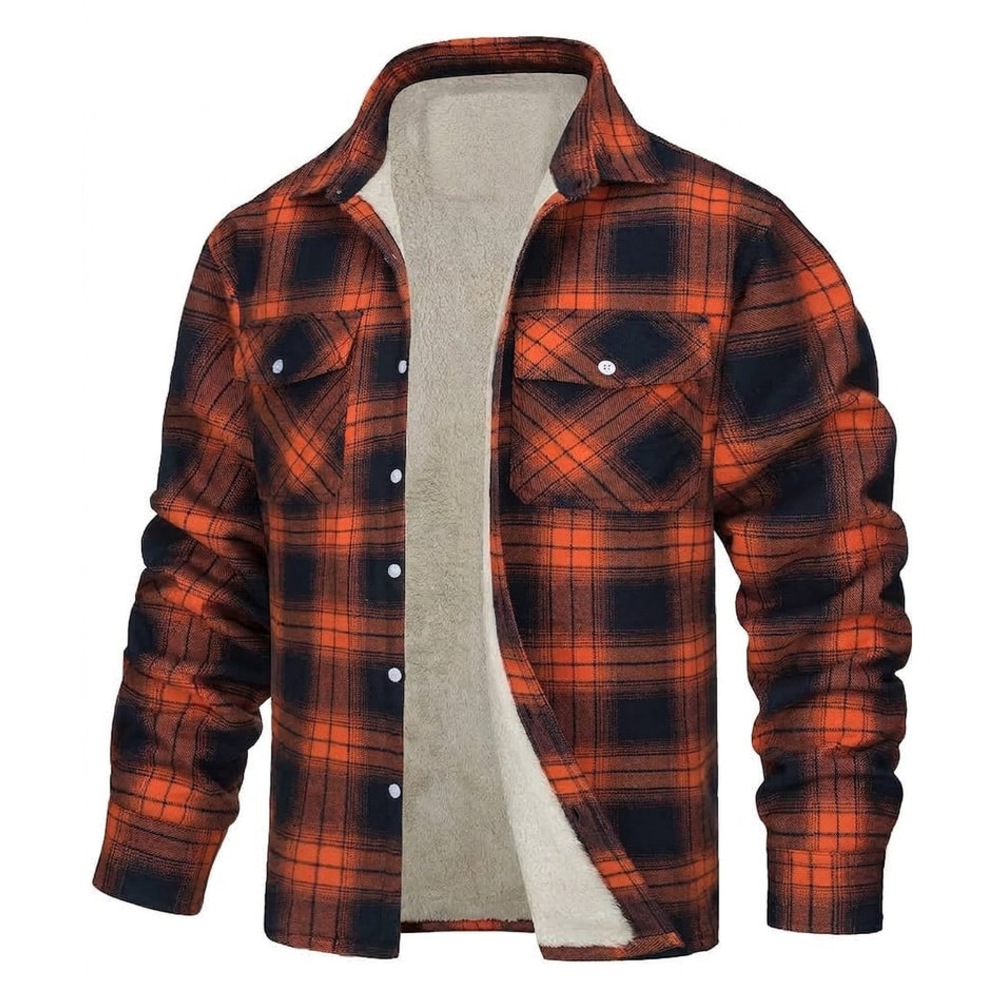 Luca Insulated Sherpa-Lined Shirt Jacket For Men - Image 1