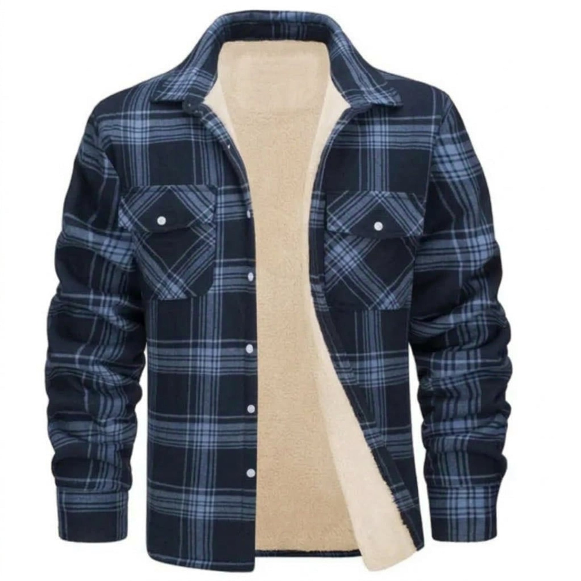 Luca Insulated Sherpa-Lined Shirt Jacket For Men - Image 3