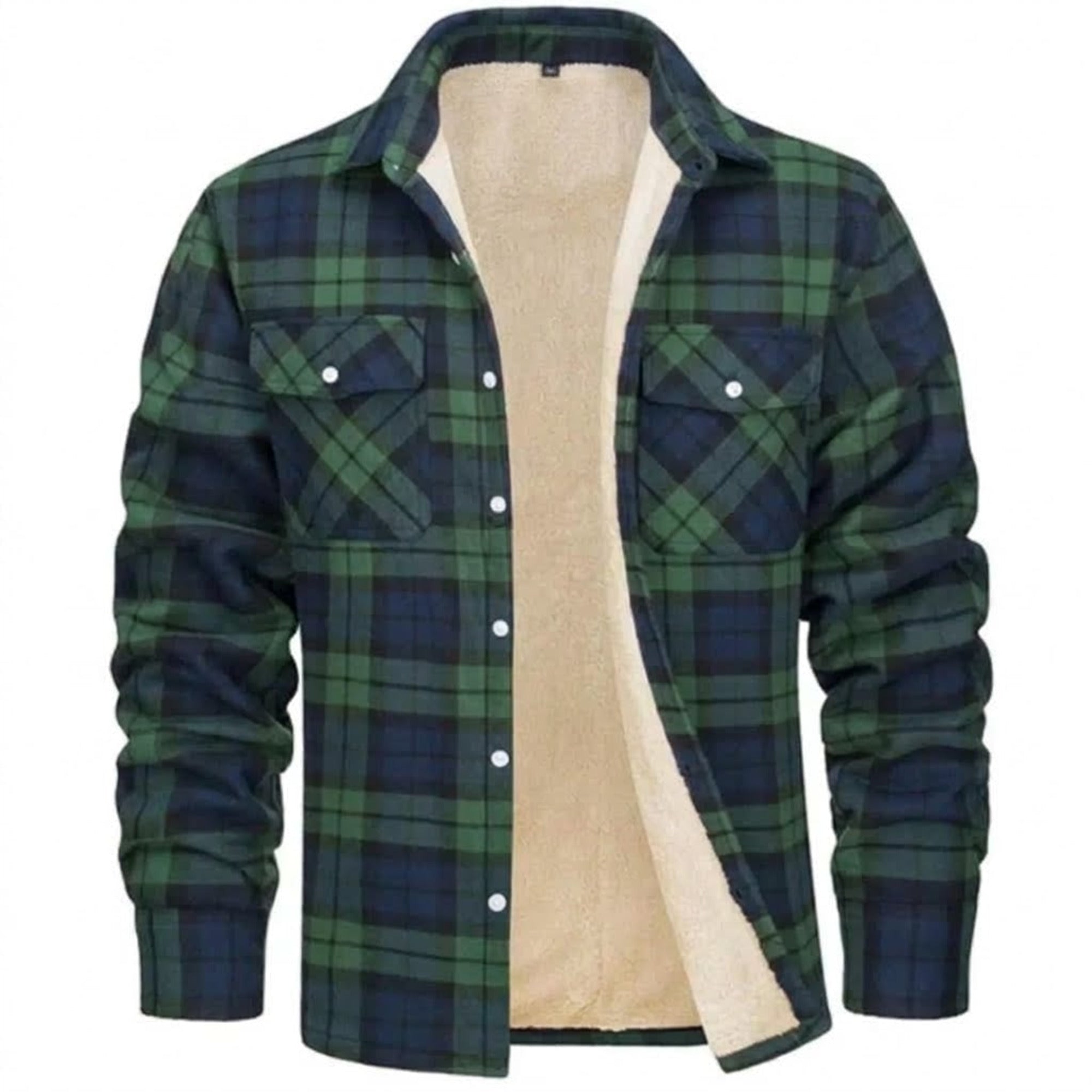 Luca Insulated Sherpa-Lined Shirt Jacket For Men - Image 7