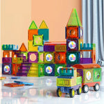 Magnetic Building Blocks 69-Piece Stem Construction Set For Creative Learning - Image 4