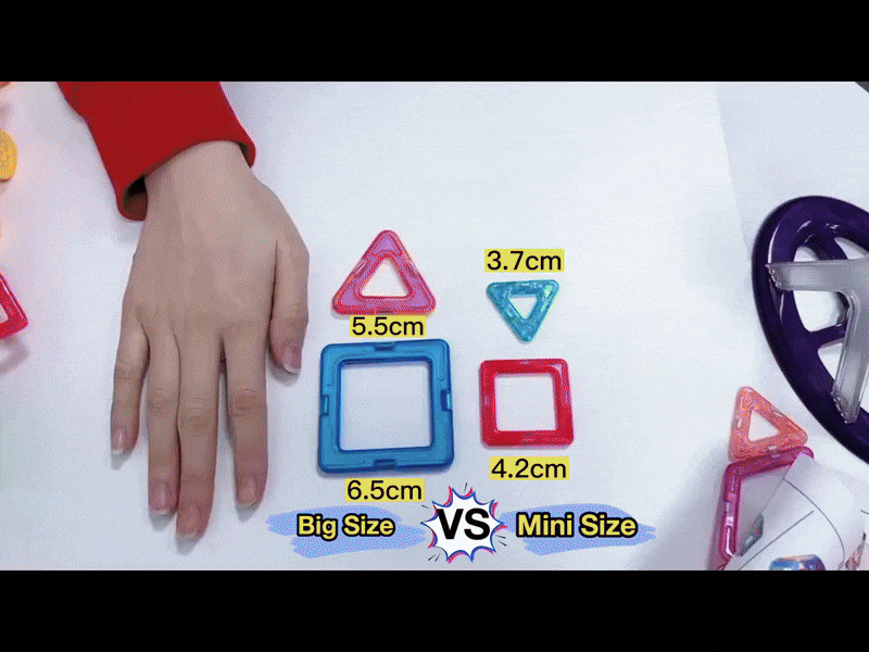 Magnetic Building Blocks -Piece Creative Construction Set For Kids Aged 4 - Image 9