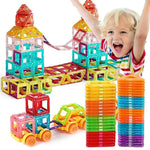 Magnetic Building Blocks -Piece Creative Construction Set For Kids Aged 4 - Image 5