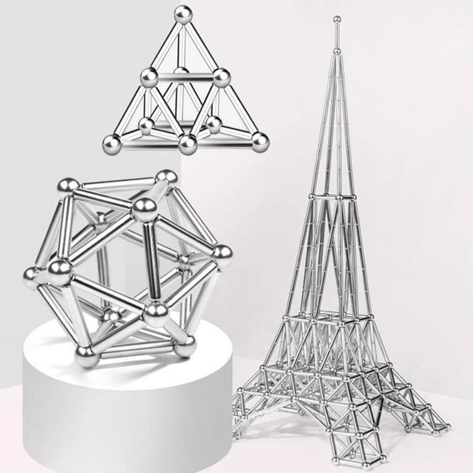 Magnetic Building Rods And Balls Stem Toy Set For Creative Adults And Seniors - Image 8