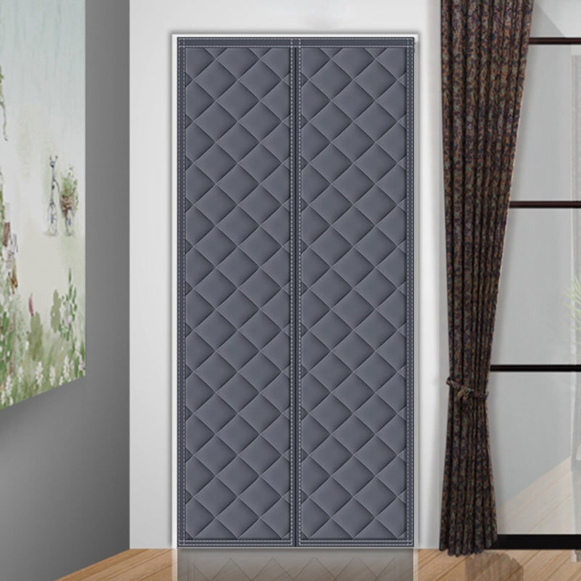 Magnetic Door Insulation Curtain Thermal Winter Block For Draft Stopping And Energy Conservation - Image 4