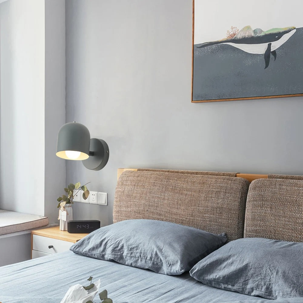 Modern Macaron Dome Wall Sconce LED 1-Light Lasson Living
