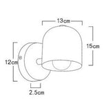 Modern Macaron Dome Wall Sconce LED 1-Light Lasson Living