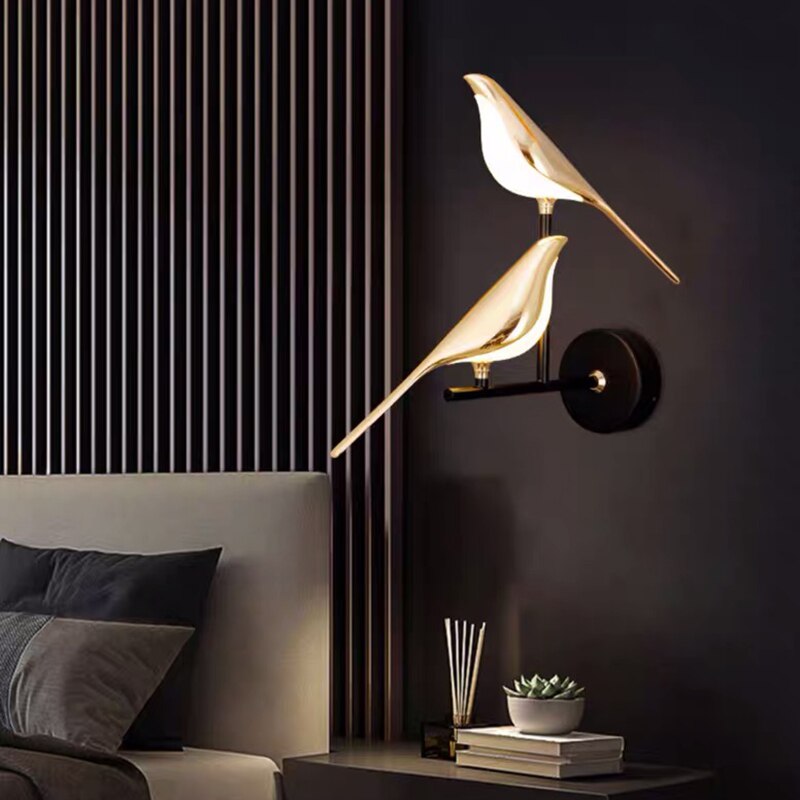 Modern Bird Wall Sconce LED Light Lasson Living