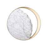 Marble Accent Sconces With Copper Ring Detail - Image 2