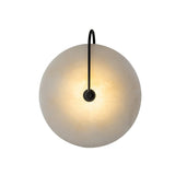 Marble Wall Lights With Black Circle Shades - Image 10