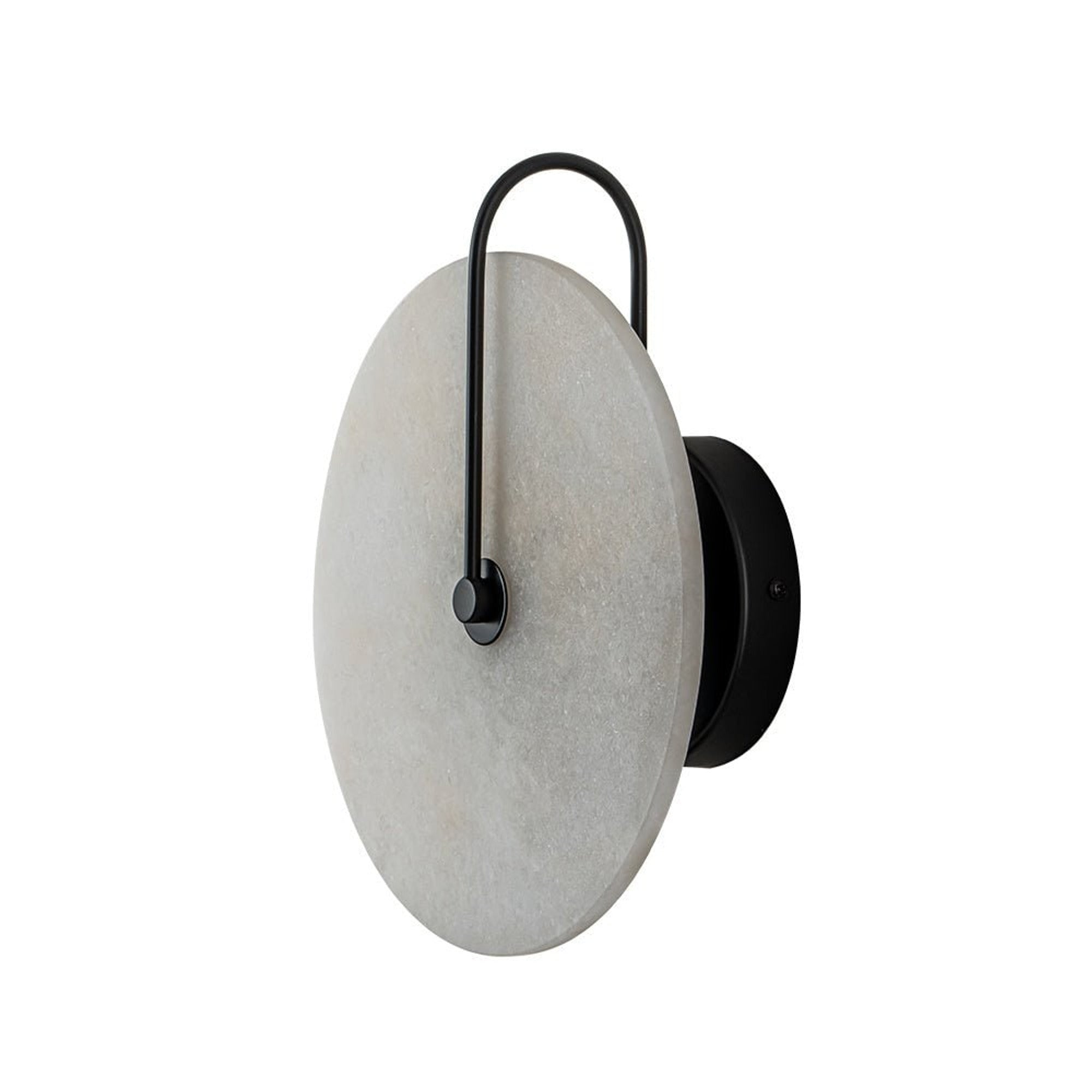 Marble Wall Lights With Black Circle Shades - Image 12