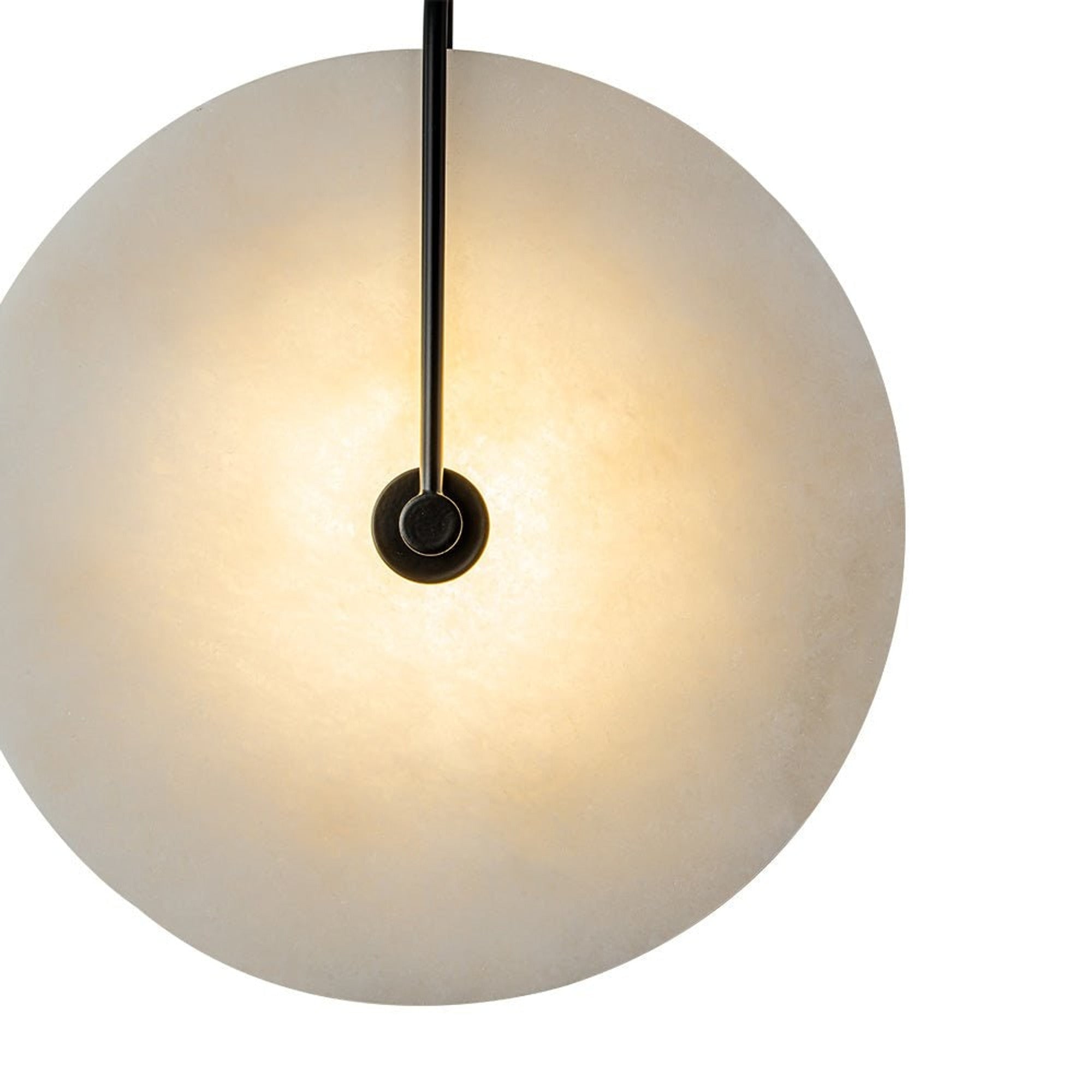 Marble Wall Lights With Black Circle Shades - Image 14