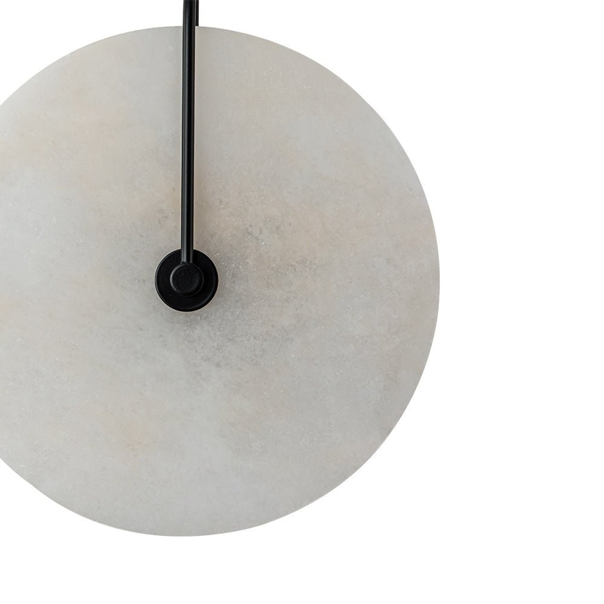 Marble Wall Lights With Black Circle Shades - Image 15