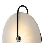 Marble Wall Lights With Black Circle Shades - Image 16