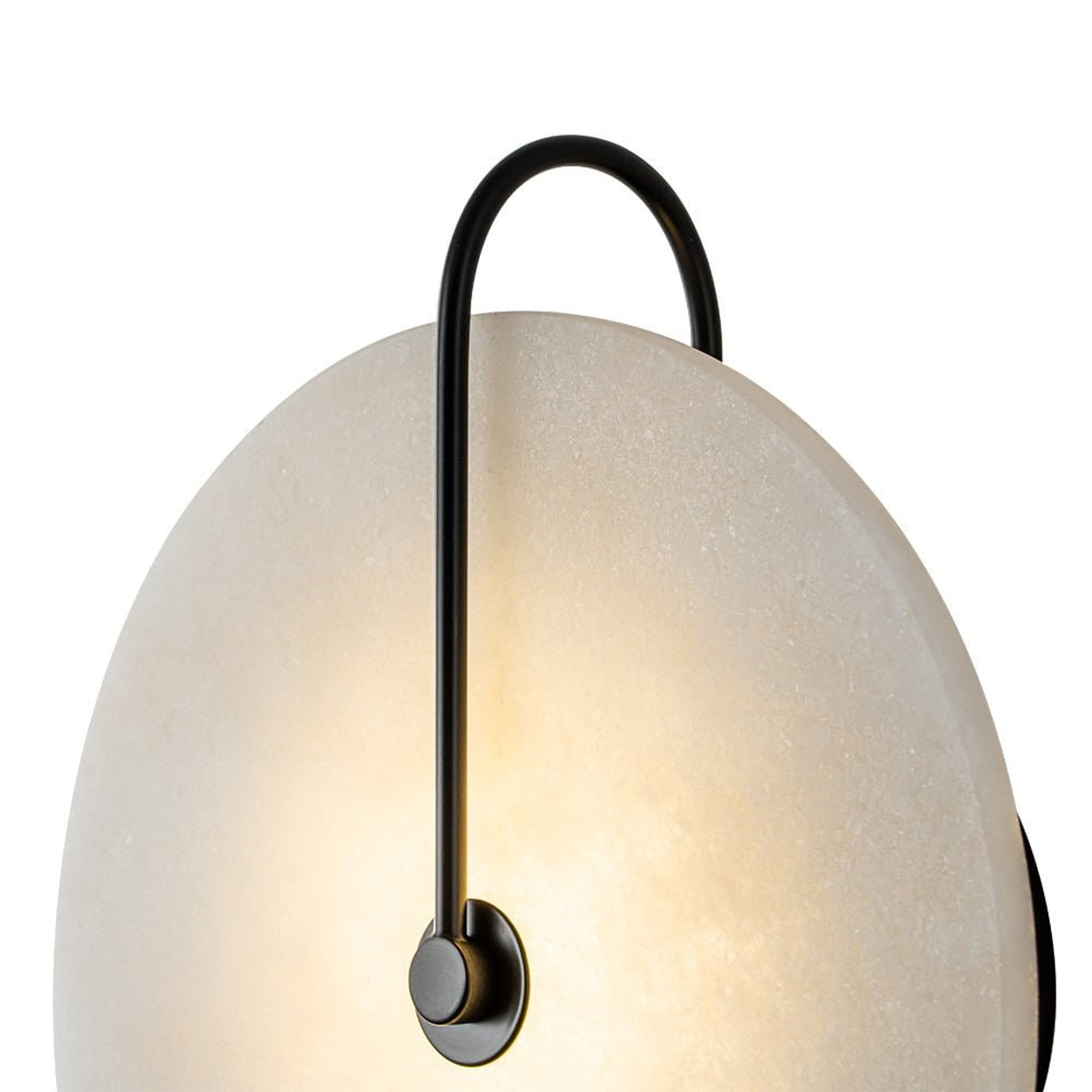Marble Wall Lights With Black Circle Shades - Image 16