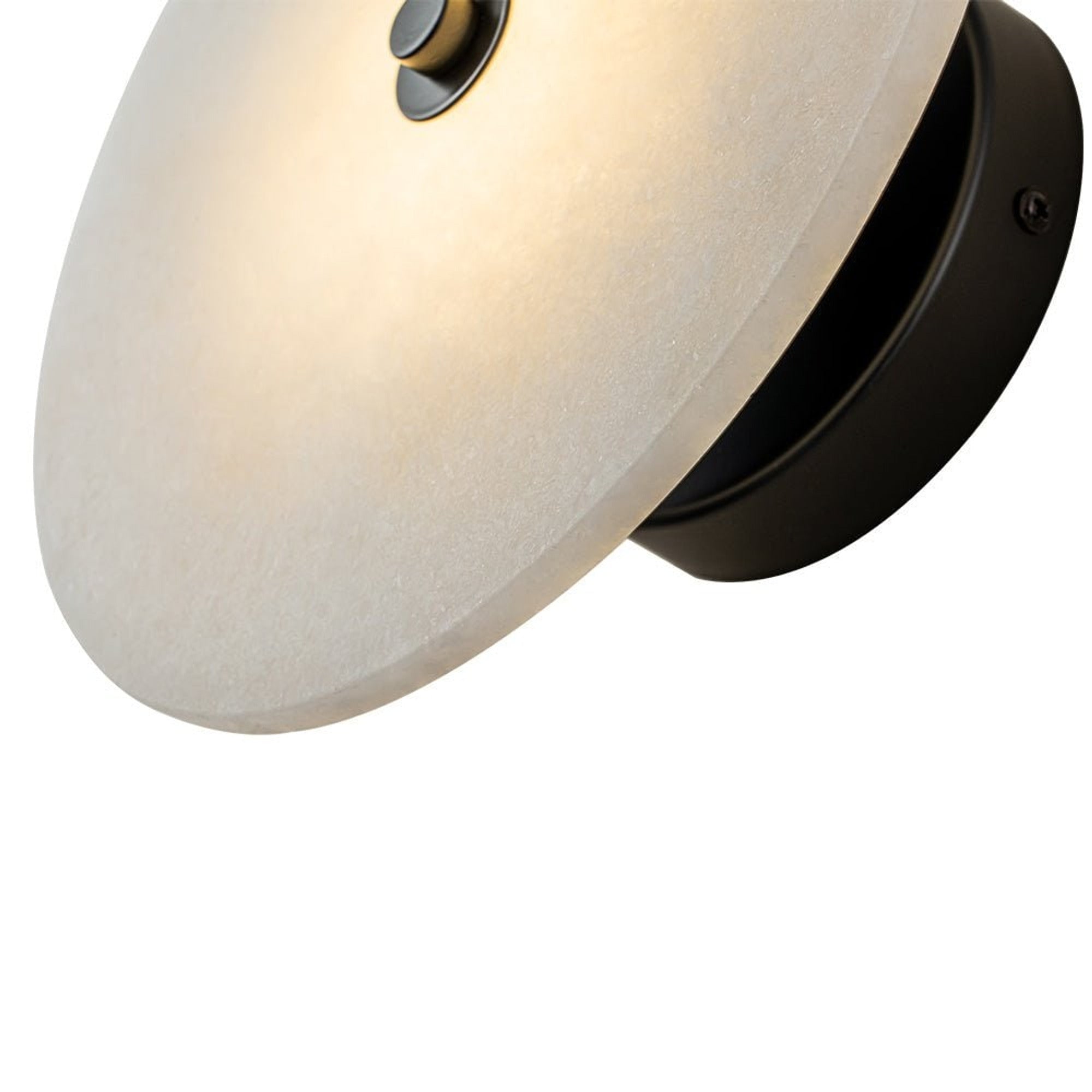 Marble Wall Lights With Black Circle Shades - Image 17