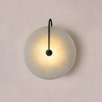 Marble Wall Lights With Black Circle Shades - Image 4