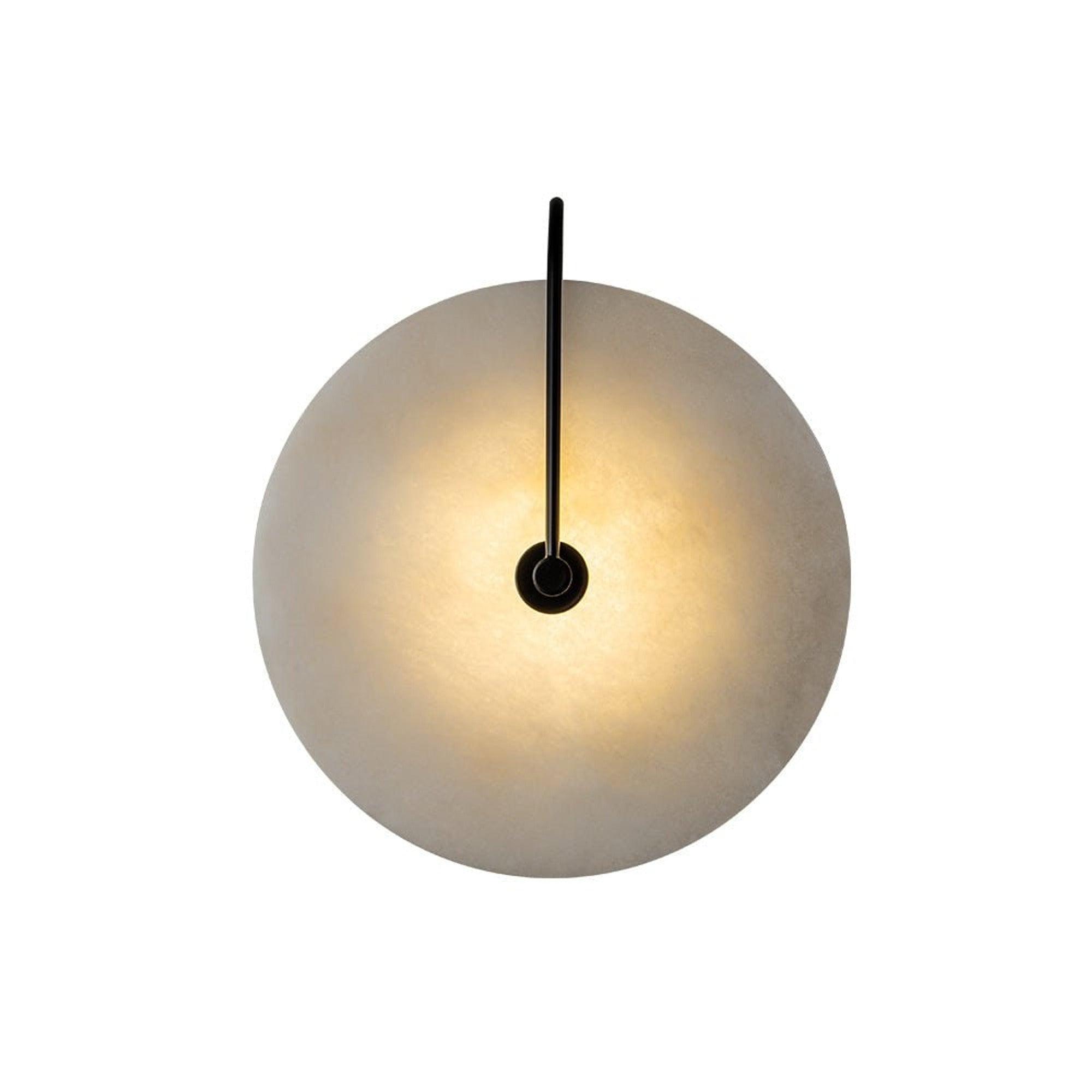 Marble Wall Lights With Black Circle Shades - Image 8