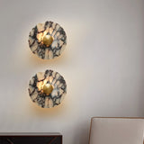 Marble Wall Lights With Cube Stone Shade - Image 4