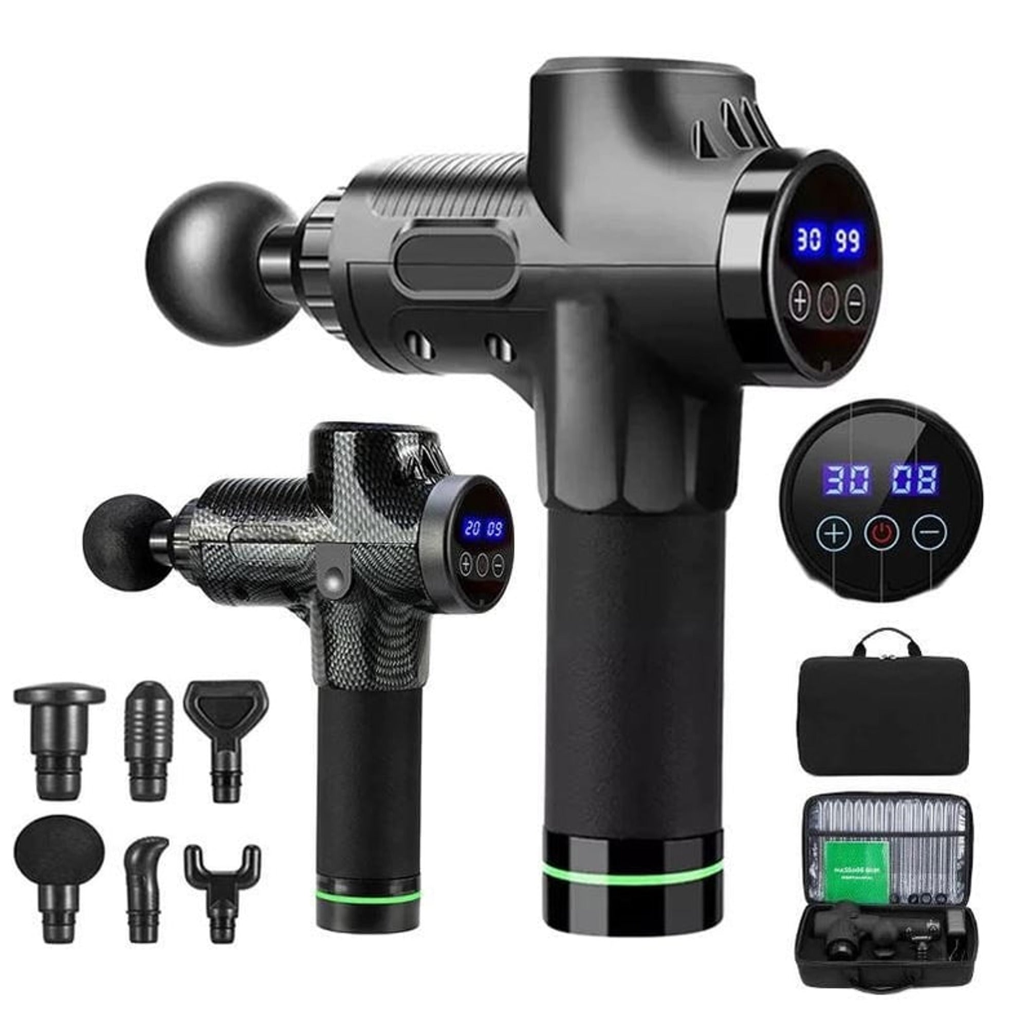 Massage Gun With Six Heads 20 Speed Levels And Rechargeable Lithium Battery - Image 1