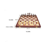 Masterfold Wooden Chess Set With Folding Solid Wood Board And Durable Pieces - Image 4
