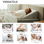 Memory Foam Wedge Pillow With Cooling Gel Cover - Image 5