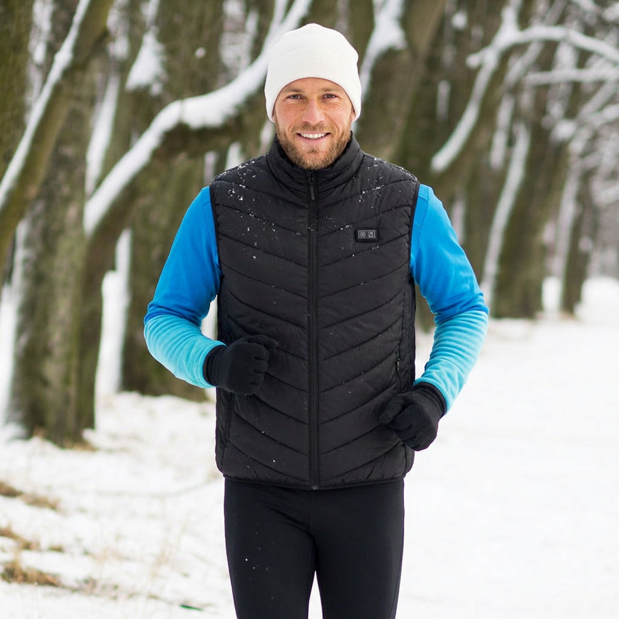 Men's Electric Heated Vest For Men With Multiple Heating Zones High Collar Sleeveless Puffer - Image 3