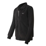 Men's Heated Fleece Jacket With Stand Collar Full Zip Seals In Heat And Blocks Wind - Image 5