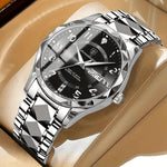 Men's Sports Watch with Secure Chronograph Design and Two-Tone Bracelet - Image 4