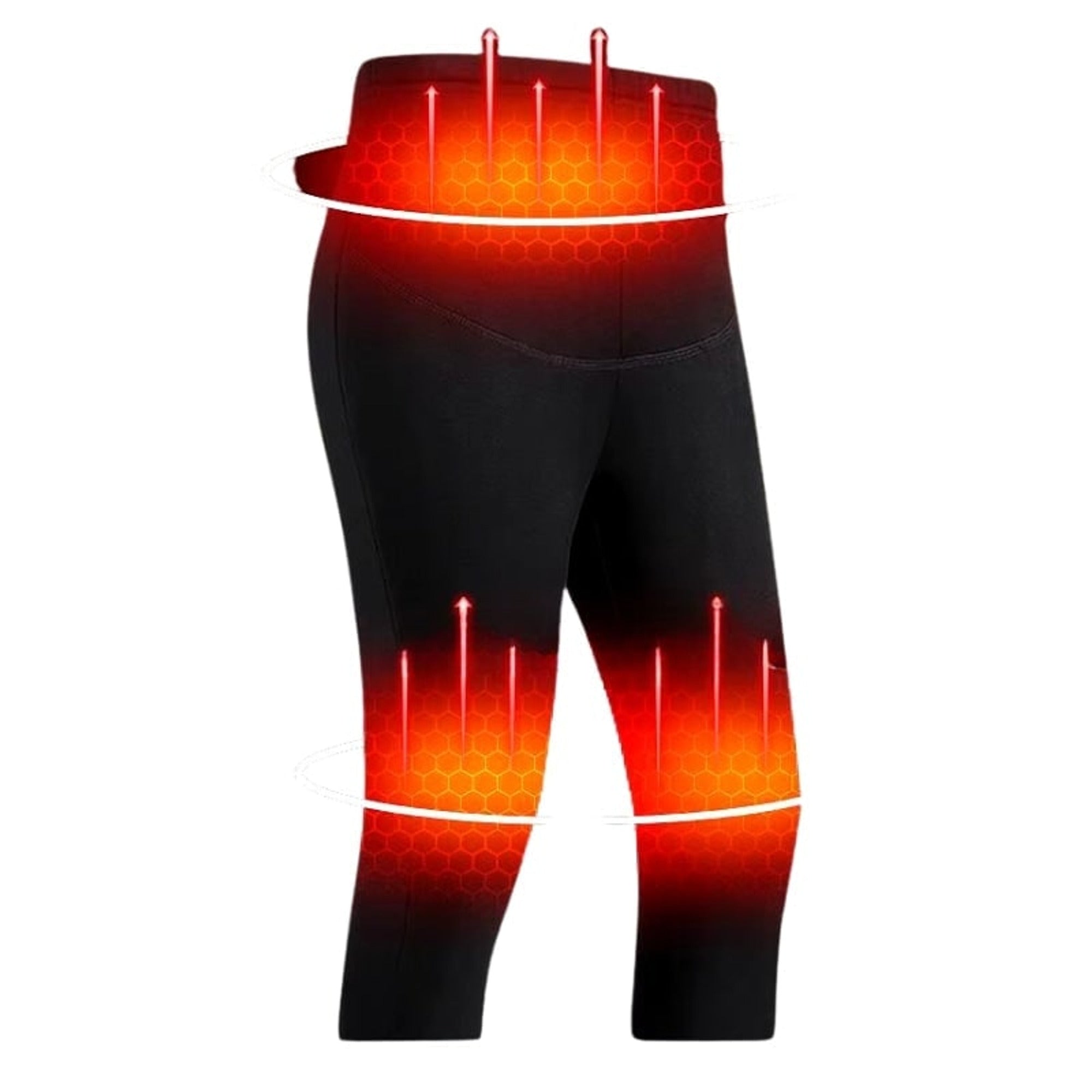 Mens Thermal Underwear Long Base Layer Pants Heated Rechargeable USB - Image 1
