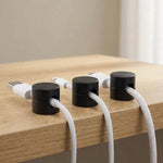 Metal Cable Management Clips Cylindrical Desk Cord Organizer - Image 6