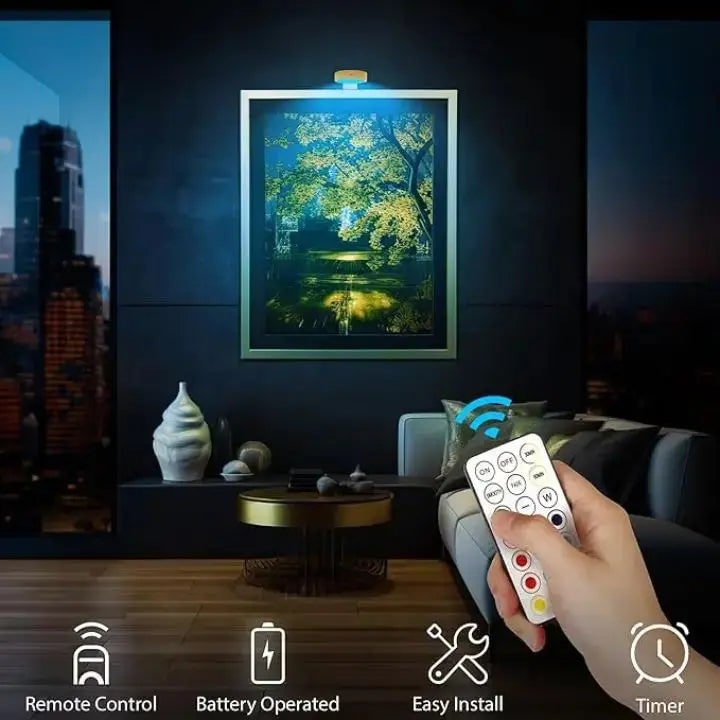 Metal Clip-On LED Picture Light With Magnetic Mount - Image 2