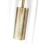 Mid Century Modern Cylinder Sconces With Clear Glass Arm-Mounted Light - Image 7
