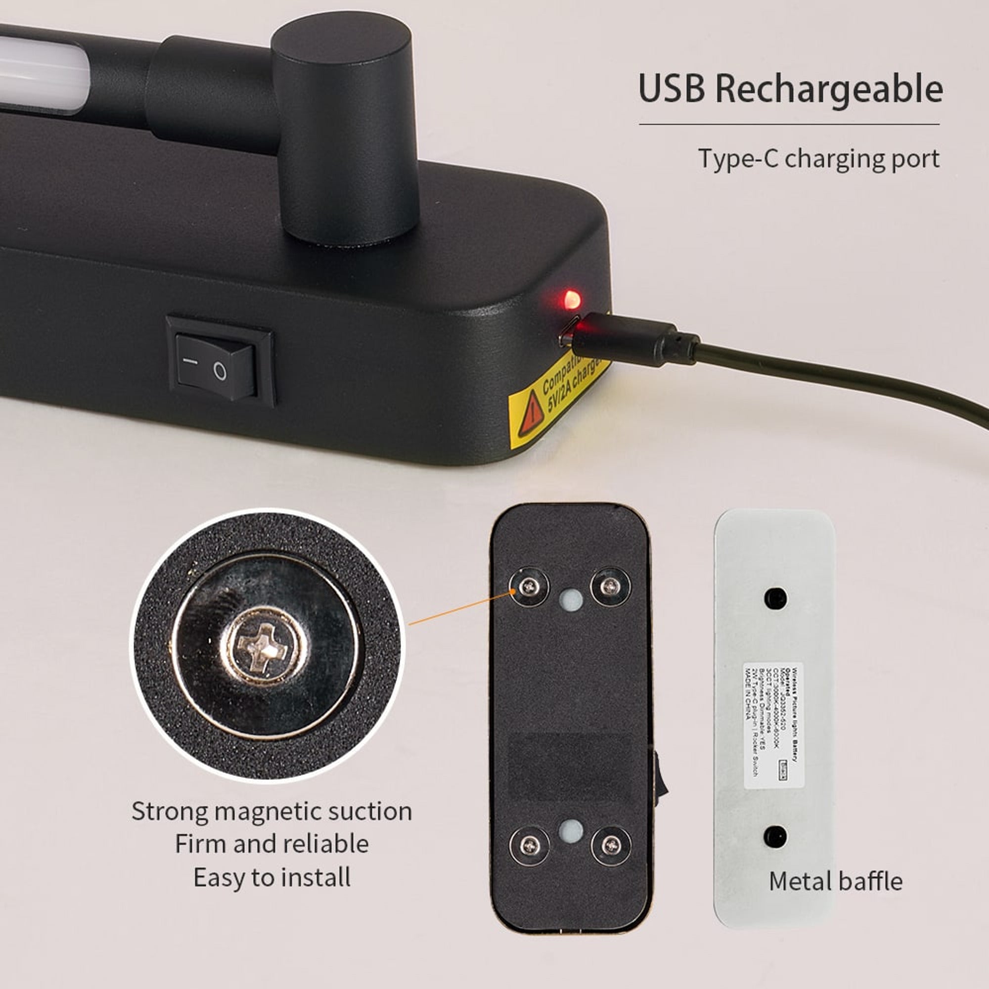 Minimalist Wall-Mounted Metal Picture Lights - Image 1