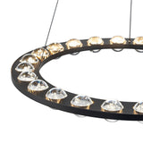 Modern Black Bubble Glass Circle LED Chandelier - Image 10