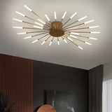 Modern Ceiling LED Chandeliers With Metal Starburst Design - Image 5