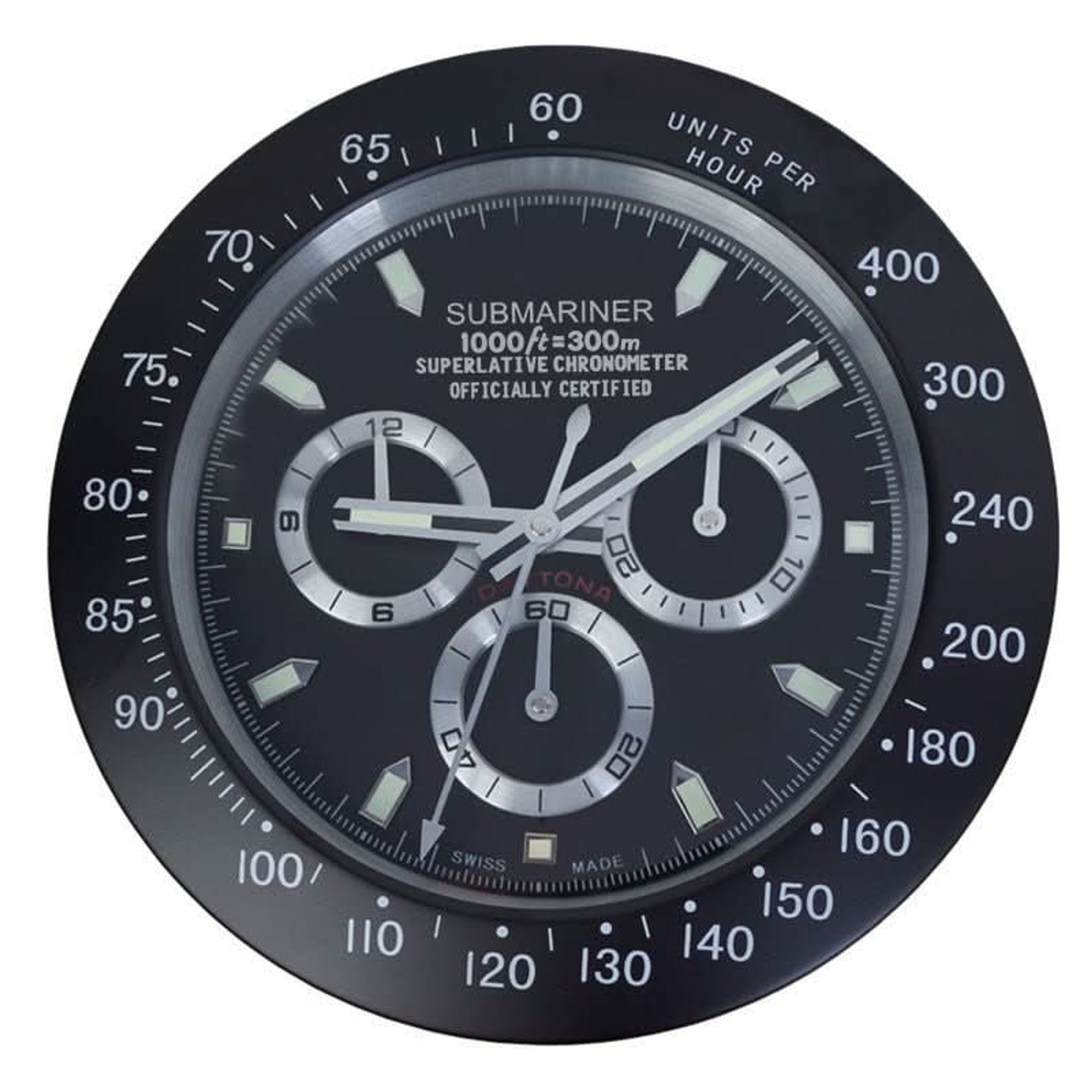 Modern Designer Wall Clock With Luminous Hands - Image 11