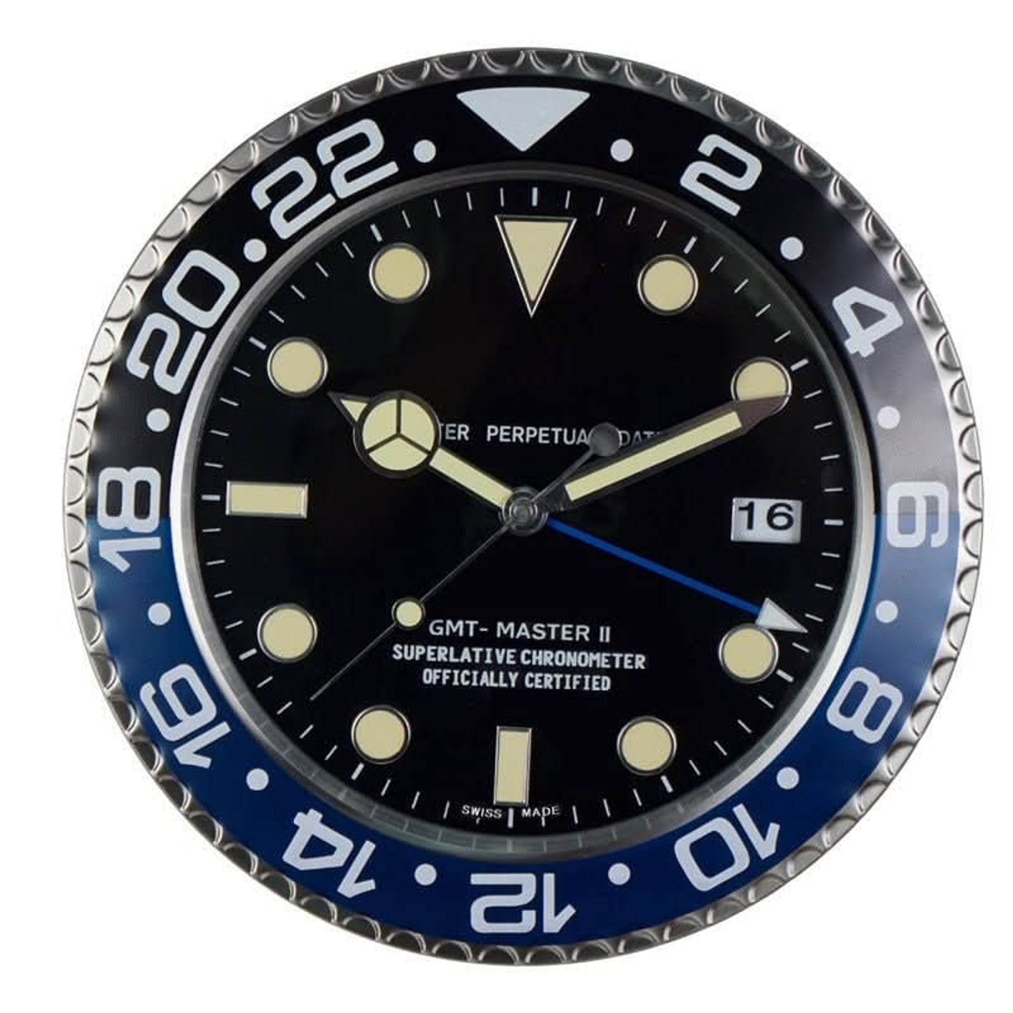 Modern Designer Wall Clock With Luminous Hands - Image 7