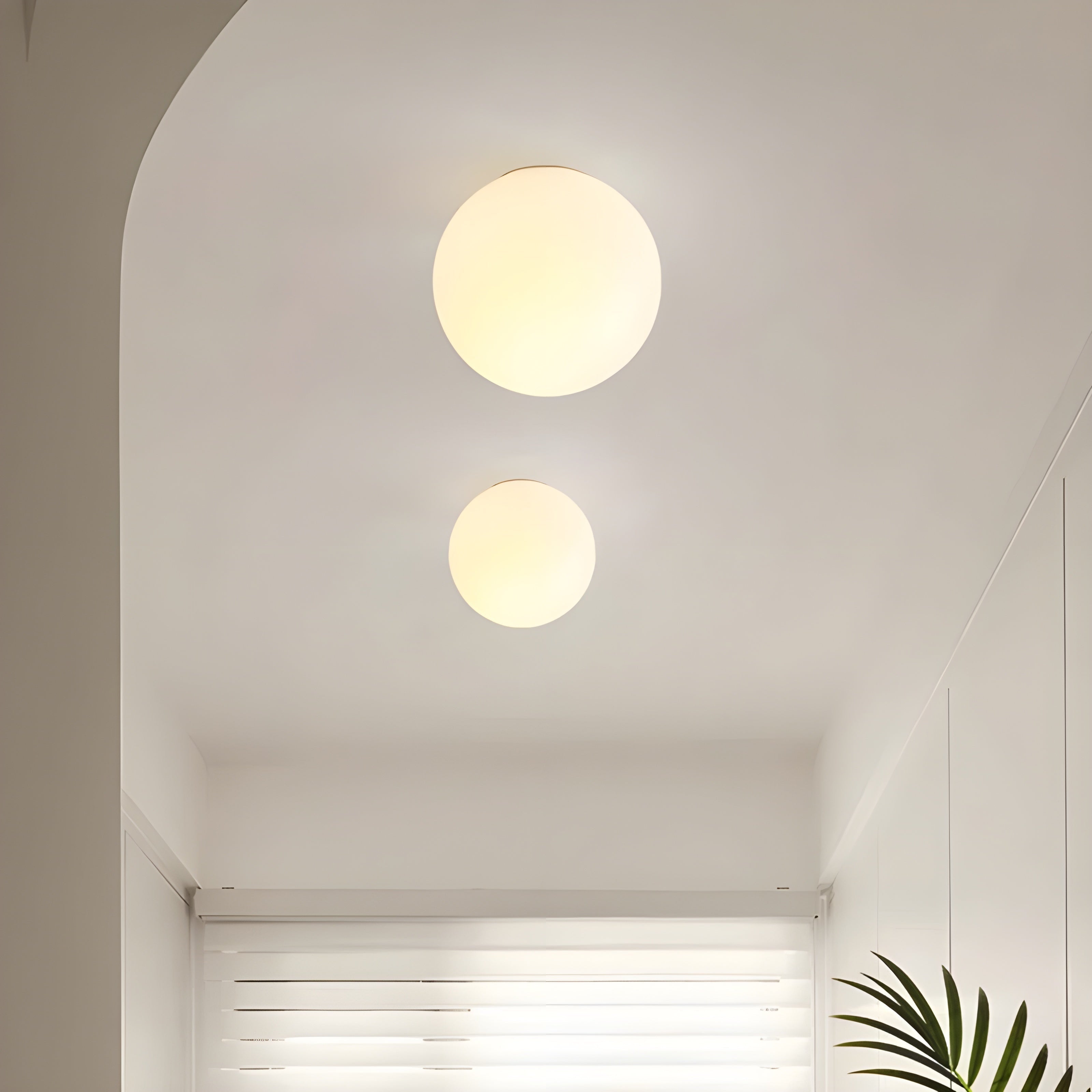 Modern Frosted Glass Globe Wall Lamp Sconce - Image 5