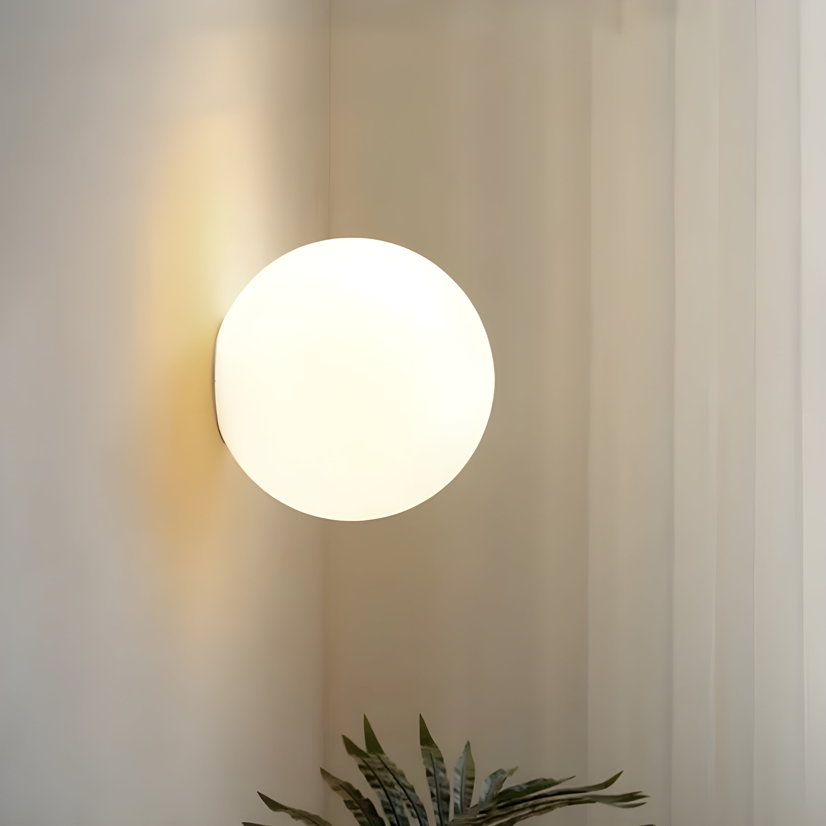 Modern Frosted Glass Globe Wall Lamp Sconce - Image 7