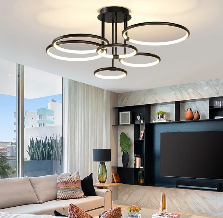 Modern Geometric LED Chandeliers Ceiling Light - Image 12