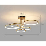 Modern Geometric LED Chandeliers Ceiling Light - Image 4