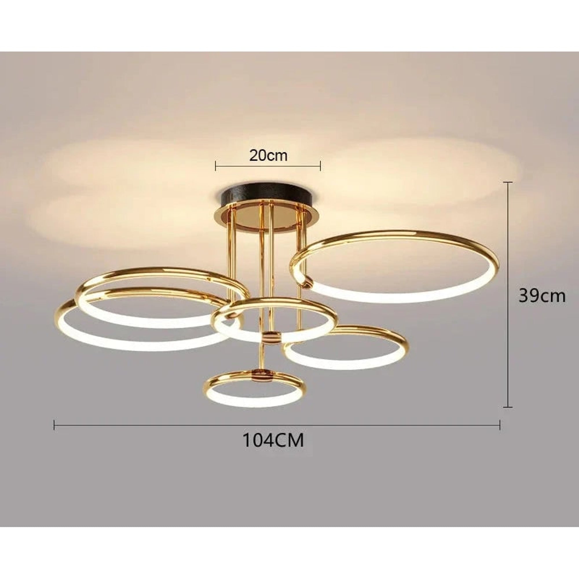 Modern Geometric LED Chandeliers Ceiling Light - Image 6