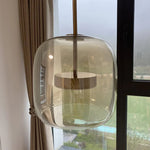 Modern Glass Pendant Light Globe Dimmable Warm White - Image 14