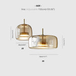 Modern Glass Pendant Light Globe Dimmable Warm White - Image 3