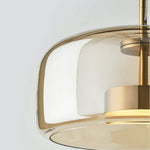 Modern Glass Pendant Light Globe Dimmable Warm White - Image 4