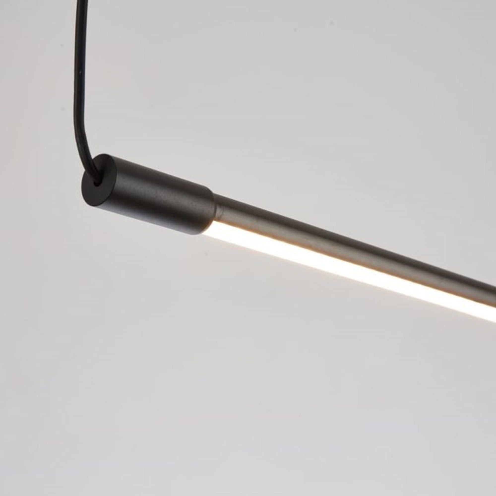Modern Linear Black Metal LED Chandeliers Pendant Light - Image 6