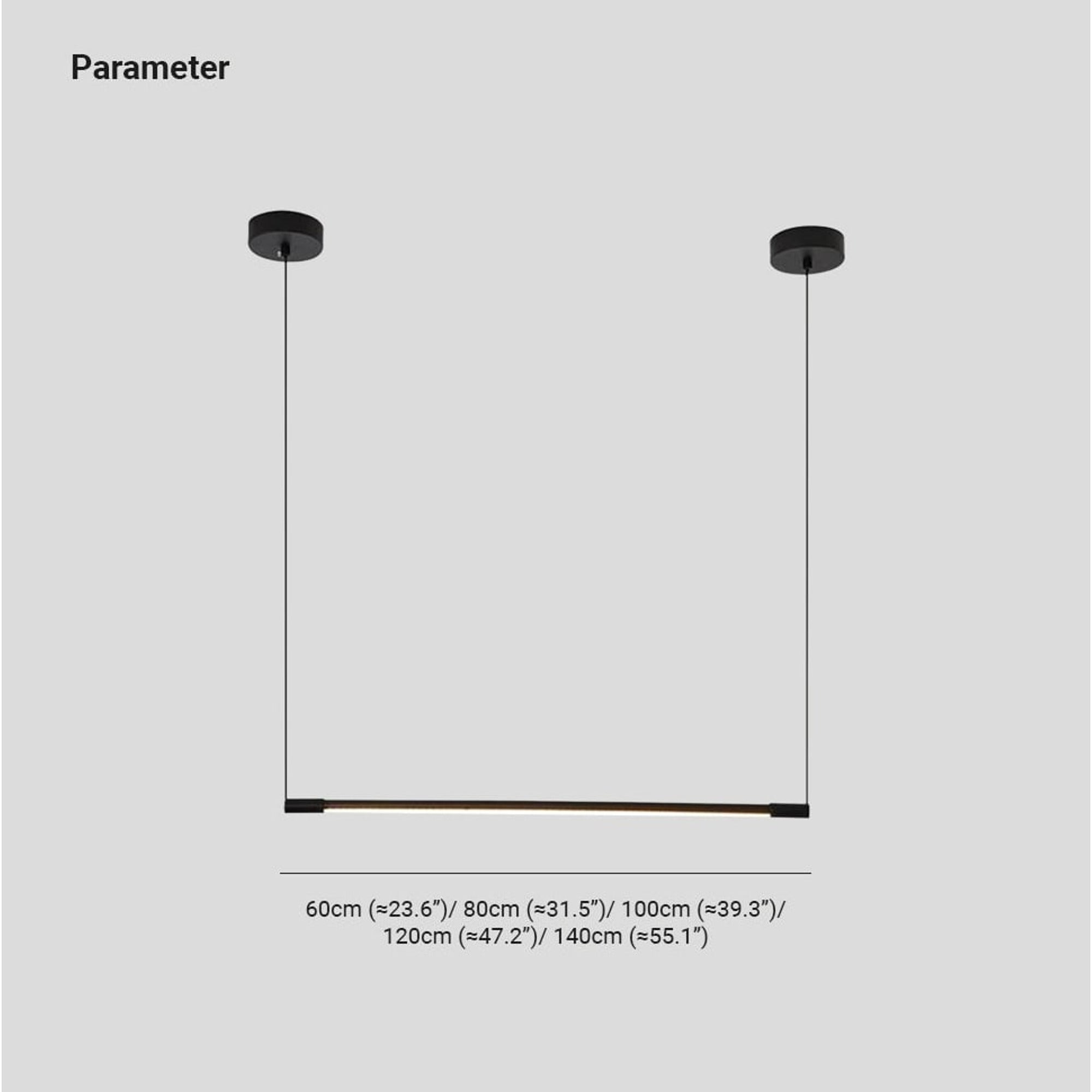 Modern Linear Black Metal LED Chandeliers Pendant Light - Image 8