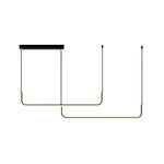 Modern Linear Metal LED Chandeliers Pendant Light - Image 7